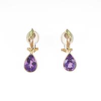 K18YG／K18PG アメジストイヤリング
