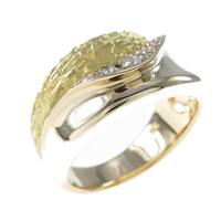 K18YG ダイヤモンドリング