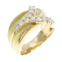 K18YG ダイヤモンドリング