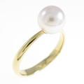 K18YG アコヤパールリング