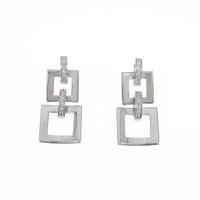 K18WG ダイヤモンドピアス