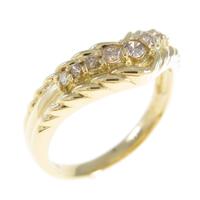 K18YG ダイヤモンドリング