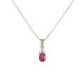 K18YG ルビーネックレス