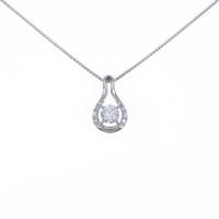 【新品】プラチナダイヤモンドネックレス 0．324ct・D・SI2・GOOD