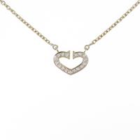 カルティエ Cハート ネックレス