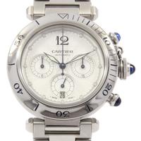 カルティエ W31030H3 パシャクロノ 自動巻