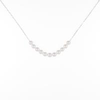 K18WG アコヤパールネックレス