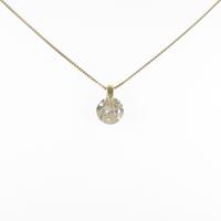 K18YG ソリティア ダイヤモンドネックレス