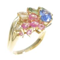 18KYG サファイヤリング