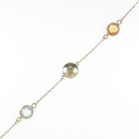 K18YG シトリンブレスレット