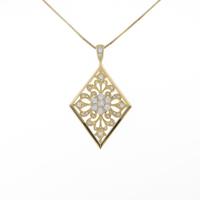 K18YG ダイヤモンドネックレス