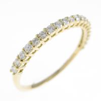 【リメイク】K18YG ハーフエタニティ ダイヤモンドリング