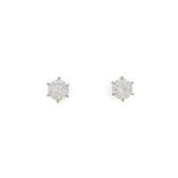【リメイク】K18YG／ST ダイヤモンドピアス 0．508ct・0．526ct・H?I・VS1・VG?GOOD