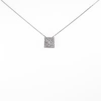 K18WG ダイヤモンドネックレス