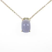 K18YG カルセドニーネックレス