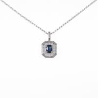 PM／PT サファイヤネックレス