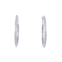 K18WG ダイヤモンドイヤリング