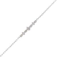 K18WG ダイヤモンドブレスレット