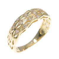 K18YG ダイヤモンドリング