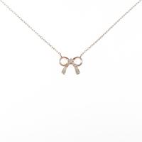 ポンテヴェキオ リボン ダイヤモンドネックレス