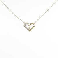 アーカー フィルージュ ハート ミディ ハーフ ネックレス