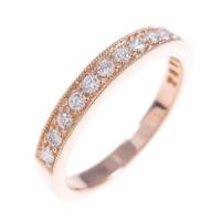 K18PG ハーフエタニティ ダイヤモンドリング