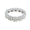 K18WG クローバー ダイヤモンドリング