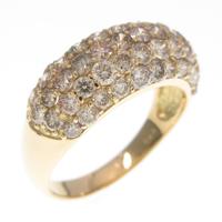 K18YG パヴェ ダイヤモンドリング