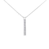 K18WG ダイヤモンドネックレス