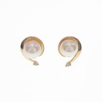 K18YG アコヤパールピアス