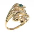 K18YG エメラルドリング