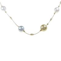 K18YG シロチョウパールネックレス