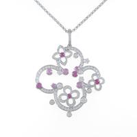 ルイヴィトン ピンクサファイヤネックレス