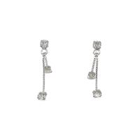 K18WG ダイヤモンドピアス