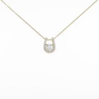 【リメイク】K18YG ダイヤモンドネックレス 0．314ct・H・VS2・GOOD