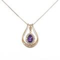K18YG 2WAY アメジストネックレス