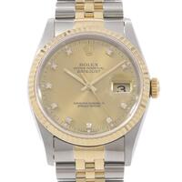 ロレックス 16233G． デイトジャスト SSxYG 自動巻