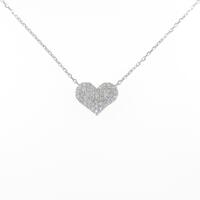 サマンサティアラ ハート ダイヤモンドネックレス