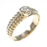 K18YG ソリティア ダイヤモンドリング