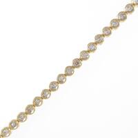 K18YG ダイヤモンドブレスレット