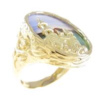 K18YG メノウリング