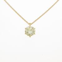 【リメイク】K18YG ダイヤモンドネックレス 1．067ct・LY・SI2・GOOD