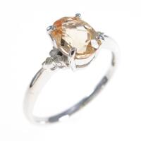 K18WG インペリアルトパーズリング