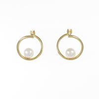 K18YG アコヤパールピアス