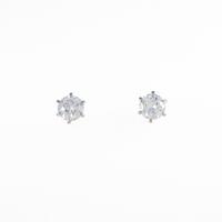 【リメイク】ST／プラチナダイヤモンドピアス 0．569ct・0．595ct・E?F・SI1・VERYGOOD