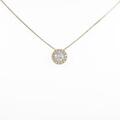 【新品】K18YG ダイヤモンドネックレス 0．502ct・F・SI1・GOOD