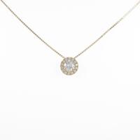 【新品】K18YG ダイヤモンドネックレス 0．502ct・F・SI1・GOOD
