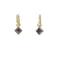 K18YG アイオライトピアス