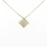 K18YG ダイヤモンドネックレス