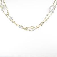 750YG シロチョウパールネックレス